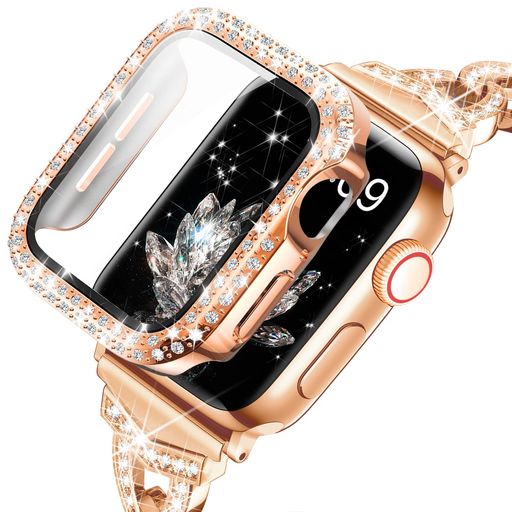 【DATURUS】APPLEWATCHケース アップルウォッチカバー APPLE WATCH 6/5/4/SE 40MMと互換性があります 軽量 引っかき傷防止と衝突防止 強化ガラススクリーンプロテクター 高感度スクリーンタッチ