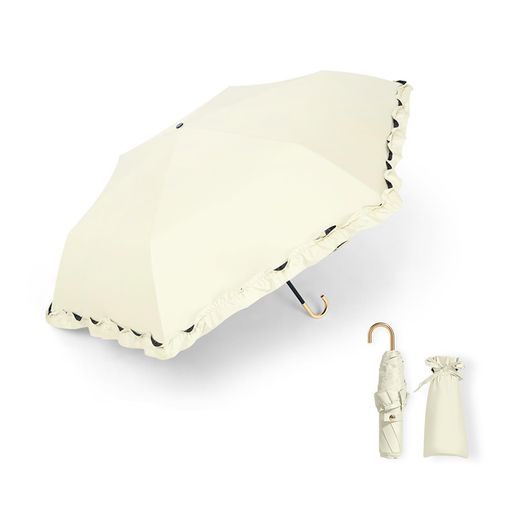 折りたたみ傘超軽量174g-210g日傘【UVカット・晴雨兼用・遮光遮熱】日焼け防止熱中症対策梅雨対策紫外線遮断レディースかわいい超撥水耐風小型コンパクト携帯便利(ドット-ブラック)