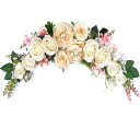 婚礼の儀式装飾人工スワッグOrgMemory造花63cm1本結婚式リース壁飾り花飾りドアデコレーション家テーブル結婚飾り用撮影用(シャンパン)