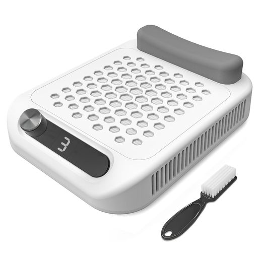 集塵機ネイル 強力な吸引力:このネイルダストクリーナーは、最新バージョンの12000RPMターボブラシレスモーターを採用し、強力な1400PAの吸引力を提供します。従来のファンよりも6倍の吸引力があり、360度から効率的にネイルダストを吸い込み、99.99%の集塵効果を実現します。ネイルサロンにとって必須のアイテムで、お客様により質の高いサービスを提供できます 簡単操作:このネイル集塵機は、ノブコントロールで3段階の風速を簡単に調整でき、LEDスクリーンに表示されます。吸引力をお好みに合わせて簡単に調整可能です。風速が高いほど吸引力が強くなりますが、それに伴い動作音も大きくなります。初心者からプロのネイリストまで簡単に使用でき、さまざまなシーンで活躍します ユーザーフレンドリーなデザイン:当社の集塵機ネイルは、人間工学に基づいたシリコン製のクッションを備えており、長時間の使用による手の疲れを軽減し、より快適なネイルサービスを提供します。