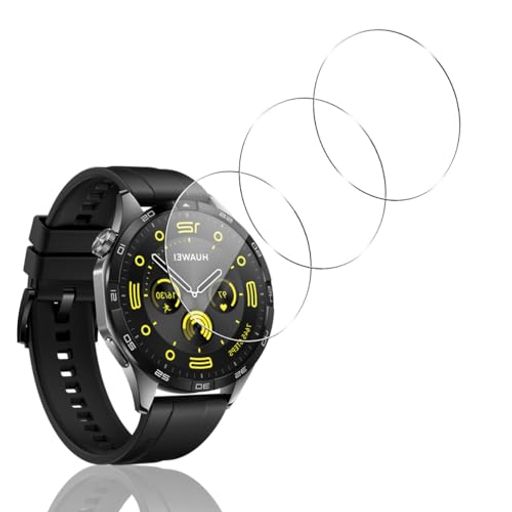 【3枚セット 日本旭硝子製】 用 HUAWEI WATCH GT4 46MM ガラスフィルム 3枚 スマートウォッチ 用 HUAWEI スマートウォッチ GT4 46MM 強化ガラス 液晶 保護フィルム カバー 用 GT4 46MM 強化ガラス
