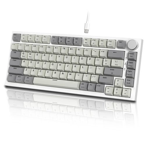 MAMBASNAKE×ATTACK SHARK K85 ラピッドトリガー 搭載 有線 75% RGBPBT カラー マッチング ゲーム メカニカル キーボード ー 磁気メカニカルゲーミングキーボード ゲーミングキーボード ストローク調整可 PBT