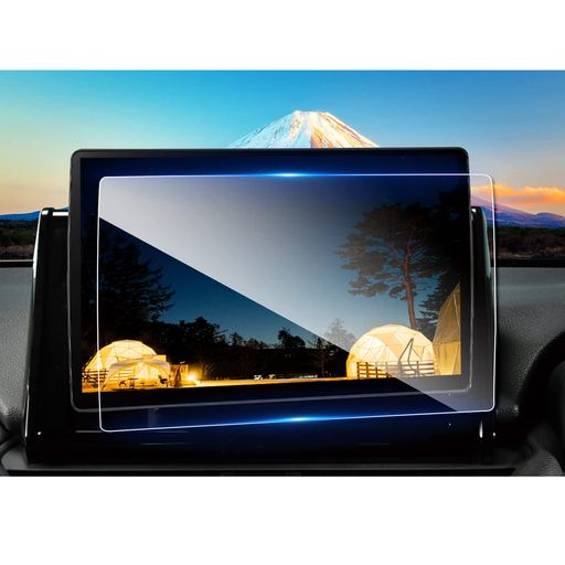 ruiya強化ガラス2022新型パナソニックストラーダナビ10インチCN-F1X10BGD/CN-F1X10GD専用ナビフィルム保護フィルムナビフィルム9H新開発AFロータス効果カスタムパーツキズ防止汚れ防止極薄