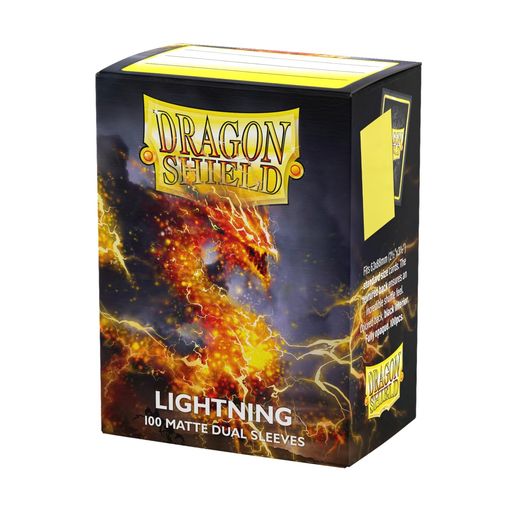 ドラゴンシールド(DragonShield)マットデュアルスリーブ標準サイズLightning100枚AT-15047