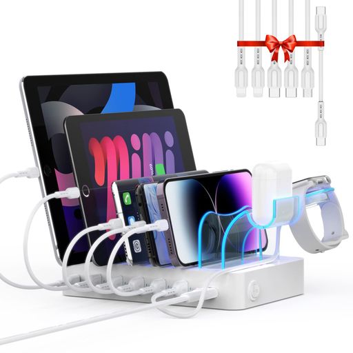USBťơ60W/12A 6ݡȡPD 20W USB C ®ťɡPSEǧں 6ܤû֥뤬2IN1...