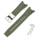 カシオ用GST-W300/GST-S300/GST-W310/GST-W330/GST-W100用バンド交換バンドベルトシリコン製ストラップ交換用ベルト柔らかい...