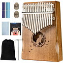 カリンバ親指ピアノKALIMBA17キー楽器猫可愛い人気初心者向贈り物に最適ためギフト(かわいい猫)