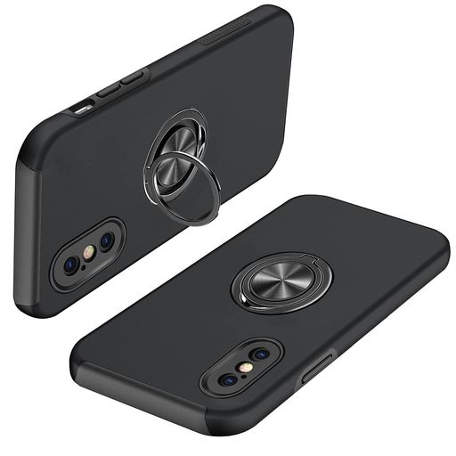 iPhoneXSケースiPhoneXケースリング付きpc+tpu耐衝撃一体型携帯カバーアイフォンX/...