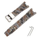 カシオ用GST-W300/GST-S300/GST-W310/GST-W330/GST-W100用バンド交換バンドベルトシリコン製ストラップ交換用ベルト柔らかい...