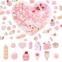 PH PANDAHALL スウィーツ カボション 84個 樹脂 ペンダント 混合図形 食品樹脂カボション お菓子 デコパーツ 飾り 装飾 アクセサリーパーツ D...