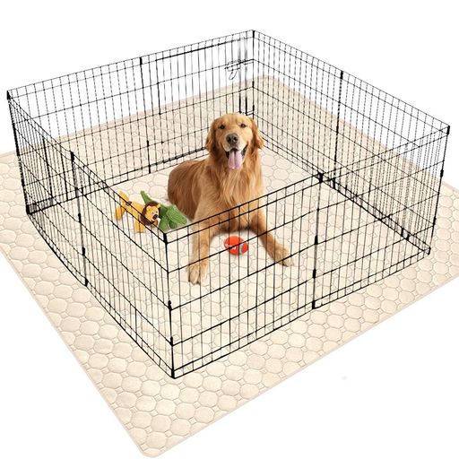 ペットシーツ洗えるペット用おしっこマット猫犬用おしっこパッドペット用トイレ下敷きマット速乾洗える大判サイズ多頭飼いに最適(ベージュ165*122cm2点入り)