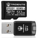 TRIDENITE185MB/sSPEEDYMicroSD512GB+DDR200カードリーダーUSB3.2Type-AMicroSD用小型OTG外付メモリカー...