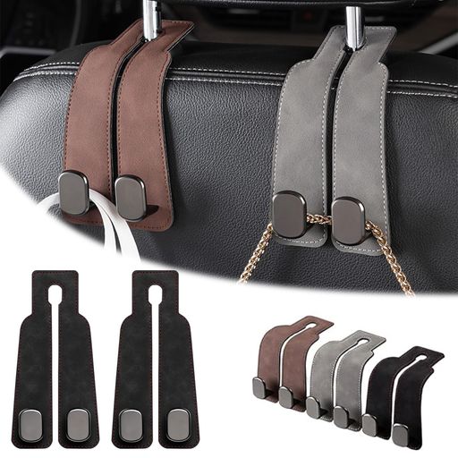 XCF車用シートダブルフック金属製2個セット車収納フックヘッドレストフック買い物荷物かけ耐荷重強い車..