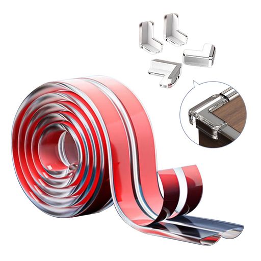 RAYKING コーナーガード 透明 クッション コーナークッション コーナーカバー 剥がせる 赤ちゃん 角パーツ×4 ベビーガード セーフクッション 赤ちゃんガード セフティーグッズ ケガ防止 ぶつかり防止 安全対策 子供 怪我防止 クッション