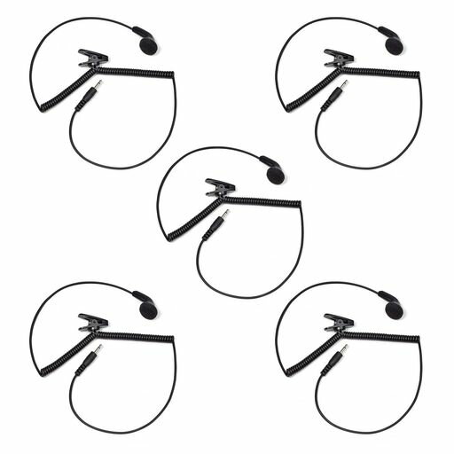 YNIBST アイコム/ケンウッド/ヤエス対応 インカムイヤホン Φ2.5オプション用 オープンエアー型 片耳 無線機イヤホン 5点セット SP-26 SP-28互換品 マイク無し