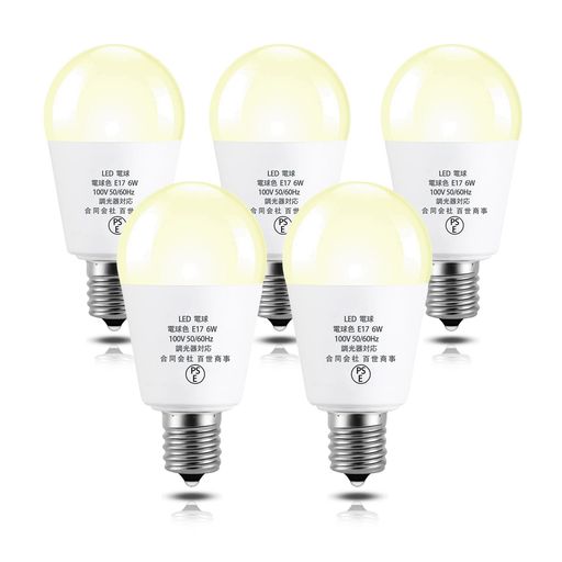 MGY E17 LEDŵ 6W ߥ˥ץȥ 60W Ĵб ѥŵ 100V 700LM ۸ PSEǧ...