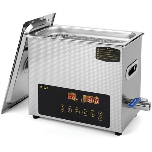 EIWEI6L超音波洗浄機業務用卓上型28/40kHzデュアル周波数家庭用小型超音波洗浄機メガネ/眼鏡/入れ歯/シ..