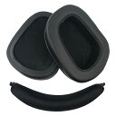 CHIC TUANT イヤーパッド FOR LOGICOOL (ロジクール) G933 G633 ヘッドセットに対応 交換用ヘッドホンパッドイヤークッションメモ...
