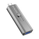 ROKHY256GB外付け小型SSDTYPEC+USB2IN1フラッシュドライブ最大550M/秒アンドロイドスマホ・PC、MACBOOKCHROMEBOOKPIXEL対応-256GB(2)