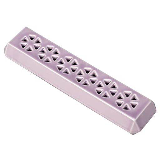 サンメニー寝かせる線香皿本格有田焼お手入れ簡単日本製インテリアに馴染むおしゃれお香線香焼香インセンス仏具現代仏壇お仏壇清流大淡紫お供えお焼香線香立てインセンスホ...