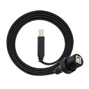 NFHK 1M 防水 防塵 480MBPS USB2.0 標準 B タイプ オス - メス 延長データ 電源ケーブル カーパネル マウントデザイン(2)