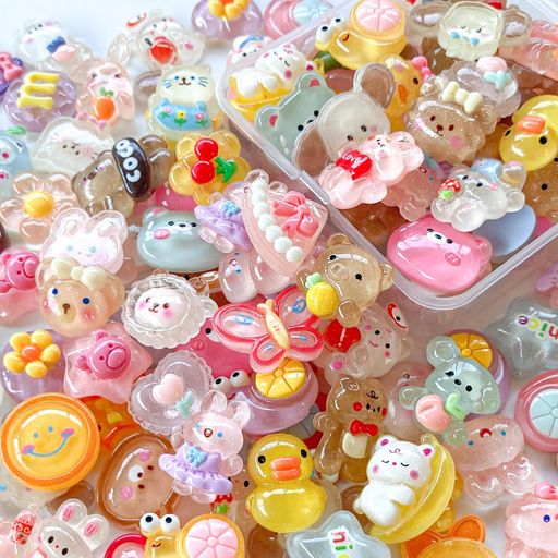 TANOKOXデコパーツミックスミニチュアレジンデコ貼り付けデコレーションパーツアクセサリーパーツデコ..