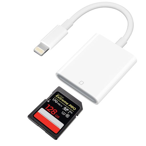 SDカードリーダーiPhone【2025新登場MFi認証品】ライトニングsdカードリーダーiPhone/iPadに適用設定不..