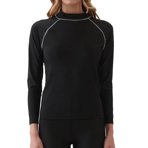 [Sillictor]ラッシュガードレディース水着長袖ラッシュシャツオーバーウェアUVカットスイムウェアコン..