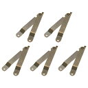 METALLIXITY折り畳みサポートヒンジ回転ピボットヒンジドアヒンジ83mmx11mm5個アイロン360度回転ドア窓DIY項目用ブロンズトーン