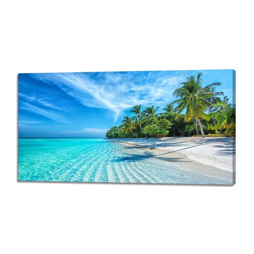 海の絵アートパネルヤシ絵画海空風景画壁掛け部屋飾りリビングルーム壁絵寝室壁アート室内装飾アートボ..