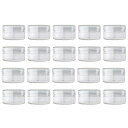 20個セット10ml小分け丸ケースクリームケースアクセサリーケースプラスチックビーズ収納ケース化粧品用小分け容器ネイルパーツ収納ボックス詰め替え容器化粧品・クリーム・小物用収納…