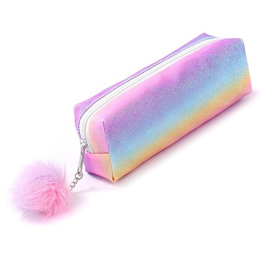 CXINCFBFUSHペンケースおしゃれ大容量筆箱筆箱シンプル中学生高校生大学生女の子(ピンク・ダズル・カラー)