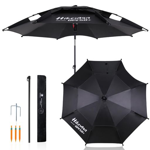 太陽 チルト機能&amp;ブラックコーティング加工:晴れマーク️時間とともに変化する日差しの向きに合わせて360度角度調整できるパラソルです。UVカット加工の表面に遮光率100%の裏面ブラックコーディングで、暑い夏でも快適な空間を作ってくれます。釣り用パラソルとしては勿論、ガーデンパラソルとしても最適です。 PU4000+の防水性:晴れマーク️このフィッシングパラソルは防水レベルPU4000+の素材を採用しており、さらに裏面は防水テープ加工済みです。大型のサイズでアウトドアで急に大雨に降られたときでも水漏れの心配がなく、雨から荷物や食料を守り、より安心にお釣りができます。 強風に強い設計:晴れマーク️パラソルの上部には風抜きのベンチレーションも装備、パラソル内側にたまる空気が通り抜け、通気性が抜群な一方で、突然の強風による倒れる事故も防げます。直径約8mmの傘骨に三角安定設計法を使用し、さらに風に耐えられる強度と安定性を高めました。 お釣りに色々便利な設計:晴れマーク️女性一人でも設営できる軽量さ、アーチ形状でお釣りする時釣竿の邪魔にならなくて便利です。