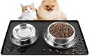 ペットマット猫犬食事マットシリコン製給餌マット猫砂マットトイレトレーマット滑り止め溢れ止め撥水防水防汚丸洗い(48x30cm黒)