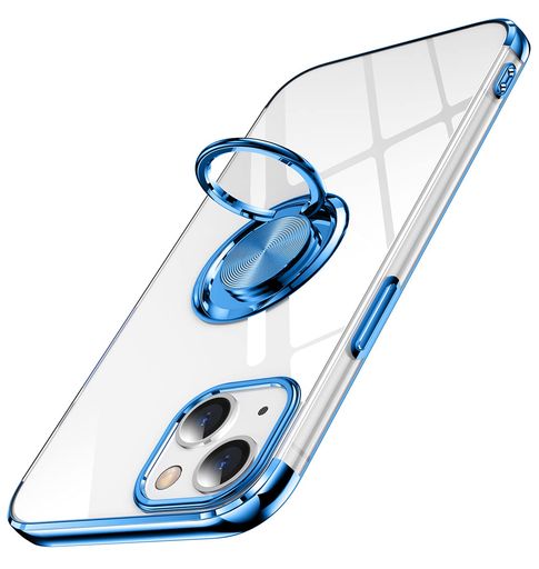 iPhone14用ケースクリアリング付きアイホン14カバー透明おしゃれOURJOYスマホケースメッキ加工ソフトケース耐衝撃軽量薄型ストラップホール付きスタンド機能車載ホルダー対応携帯ケース …