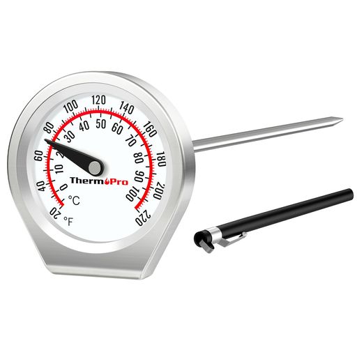 ThermoPro温度計料理アナログ調理用温度計電池不要肉料理オーブン強化ガラスポータブル牛乳コーヒード..
