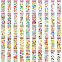 【BEAUTYPLAYER】かわいいシール大量子供&幼児用3Dシール50枚入り手帳シールぷくぷくシールご褒美シールごほうびシールシールセット動物車恐竜深海生物