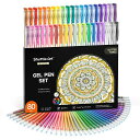 ShuttleArtジェルボールペングリッターペンカラーペン40色セット40色替え芯水性塗り絵スケッチ落書き絵描きフォトアルバムDIY手帳子供用入学お祝いプレゼ...