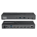 WAVLINK トリプル4Kディスプレイドッキングステーション 15-IN-1 USB C ユニバーサル パソコンドック 三重モニター 3XHDMI 2XDISPLAYPORT PD100Wホスト充電 10GBPSデータ転送 WINDOWS/MAC