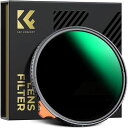 K&FConcept105mm可変NDフィルターND2-ND400日本製AGC光学ガラスHD超解像力低い反射率360°無段階調節可能28層ナノコーティング撥水防...