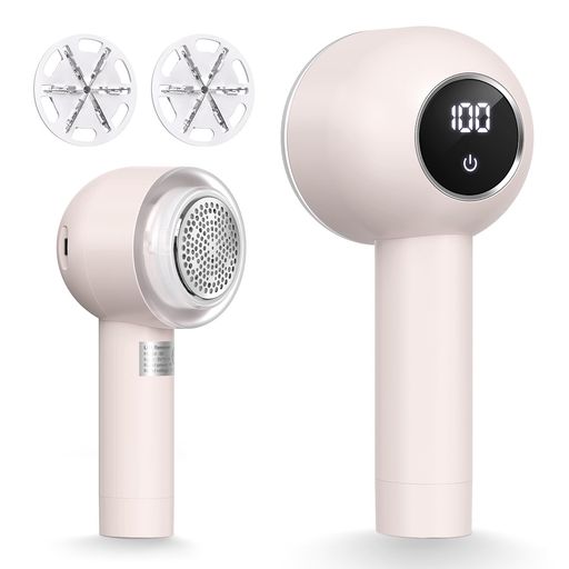 BCQ毛玉取り電動けだまとり【2025年アップグレード版】高速回転する6枚刃3段階調節LEDディスプレイ省エ..