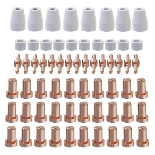 MIGVAN63個プラズマカッターノズル切断機用チッププラズマカッタートーチPT-31電極消耗品セットエアプ..