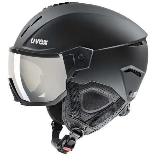 ウベックス(UVEX) スキースノーボードバイザーヘルメット ダイヤル式サイズ調整 開閉式ベンチレーション INSTINCT VISOR ブラックマット 60-62 CM