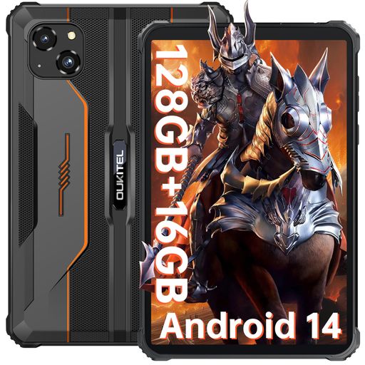 OUKITELRT3PROAndroid14防水タブレット8インチタブレット16GBRAM+128GBROM(1TB拡張可能)5150mAh大容量..