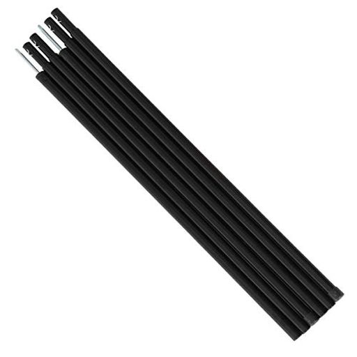 サイズ:(約)直径1.5x長さ170cm(先端直径:5mm) 収納サイズ:(約)W60xD12xH2cm 材質:スチール 重量:(約)1.0kg 付属品:ペグx2本、ロープx2本、キャリーバッグ ストッパー式、組立簡単 差し込むだけでしっかり固定ができるストッパー(スプリング)式のジョイント構造。工具不要で簡単に組立・撤収ができます。さらに分割式ポールなので、連結本数を変えるだけで自由に長さを調整することができます。