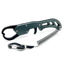 TOTOMOKA(トトモカ)フィッシュグリップ魚掴み器フィッシュキャッチャー超軽量アルミ製ロープ付き(グレー)