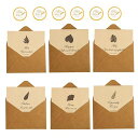 メッセージカード結婚式モノライクありがとうカップルミニカードサンキューセットミニサイズデザインお祝いのカード感謝カード6セット