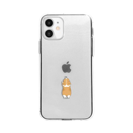 DparksiPhone12ケース12Proクリアケース[いぬコーギー動物アニマルソフト密着痕防止TPUQi充電ワイヤレス充電アイフォン12プロカバー]ソフトクリアケースイヌ