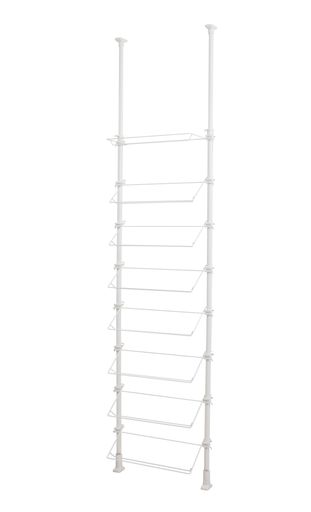 HEIANSHINDO突っ張りシューズラック16足対応ワイヤー1本棚タイプホワイト幅55cm高さ190~264cmTSR-55平..