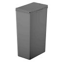 EKO ゴミ箱 プッシュ式 モランディタッチビン グレー 30L ふた付き インナーボックス無し EK6187P-30L-GR(3)